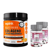 colágeno de laranja - 240g + 2 ácidos hialurônicos - wp