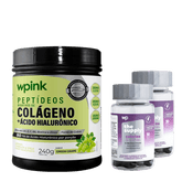 colágeno de uva verde - 240g + 2 cabelos e unhas - wp