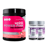 super power pink lichia 300g + 2 cabelos e unhas - wp