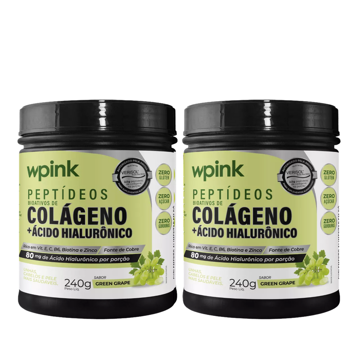 2 colágenos de uva verde - 240g - the supply – wp
